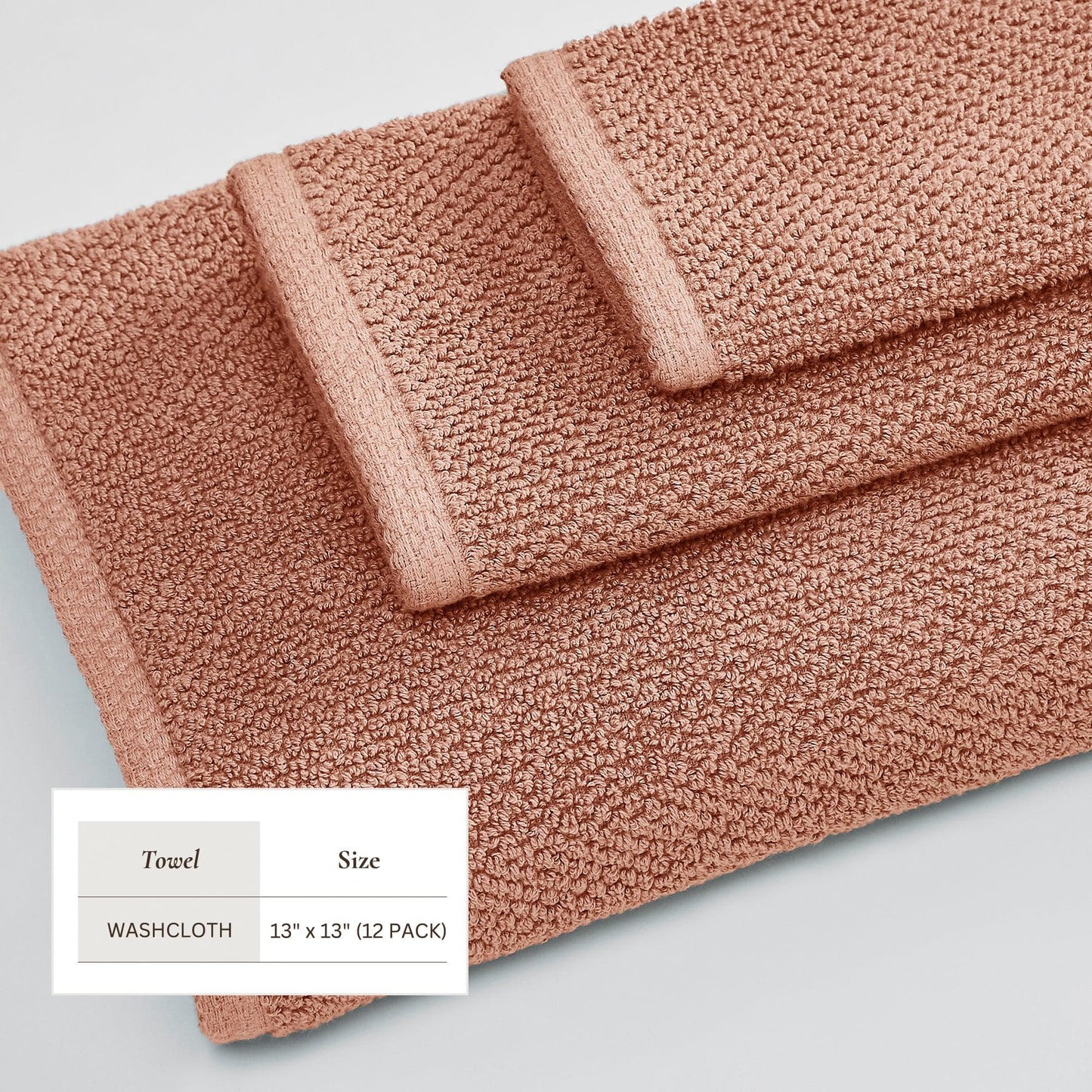 Cotton Textured Bath Towel Set