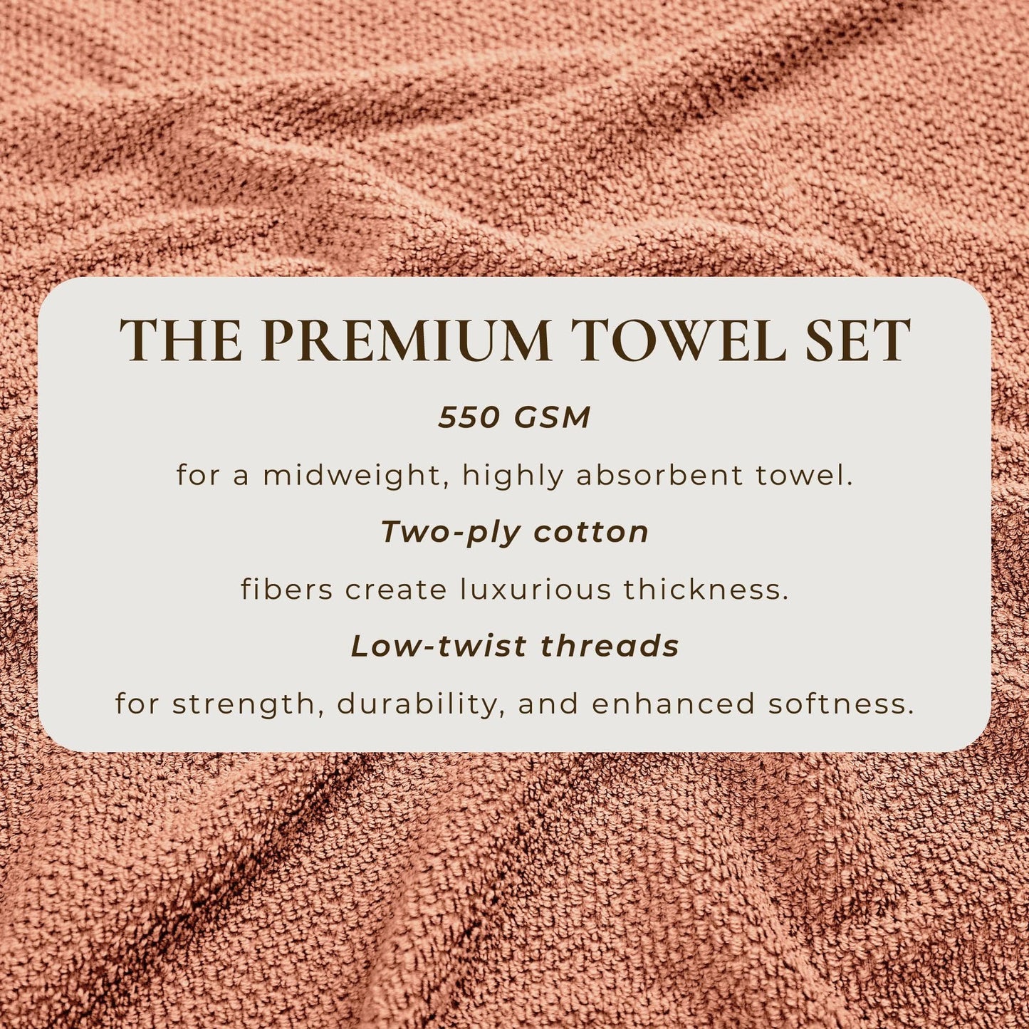 Cotton Textured Bath Towel Set