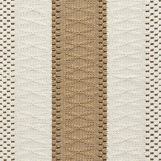 Handmade Cotton Table Runner | Boho Bicolor Woven Runner | Natural Cream & Brown | 12x72 Inches (30x183 cm)