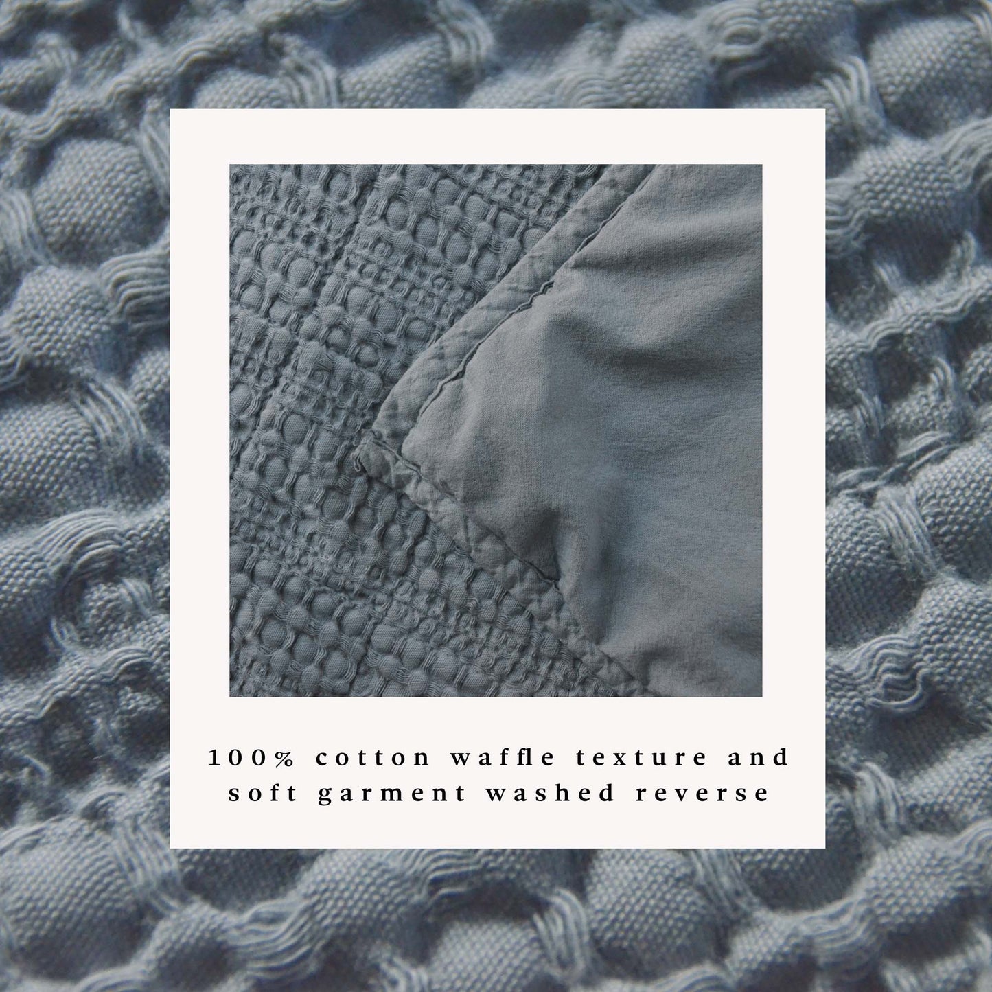 100% Cotton Honeycomb Waffle Garment Washed Quilt Set - Genevieve Collection