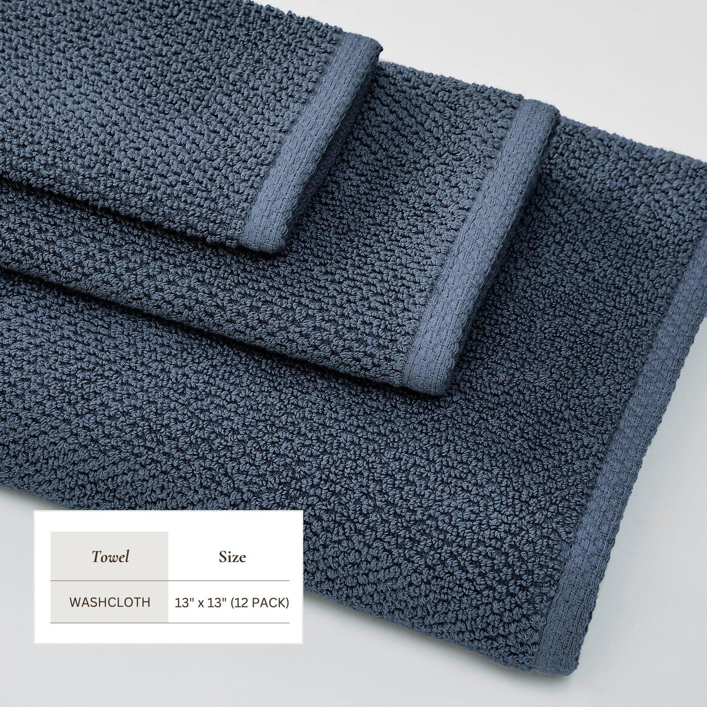 Cotton Textured Bath Towel Set