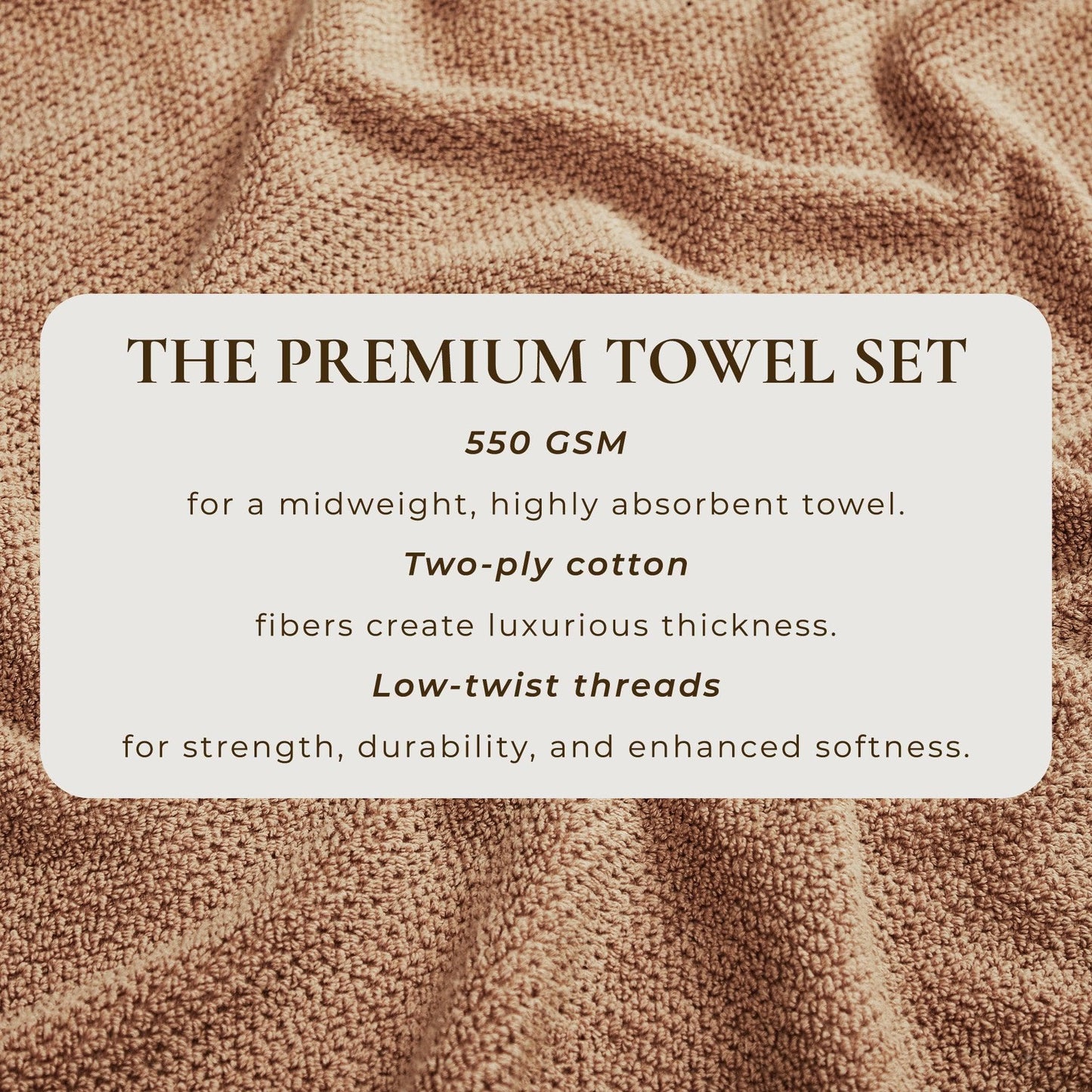Cotton Textured Bath Towel Set