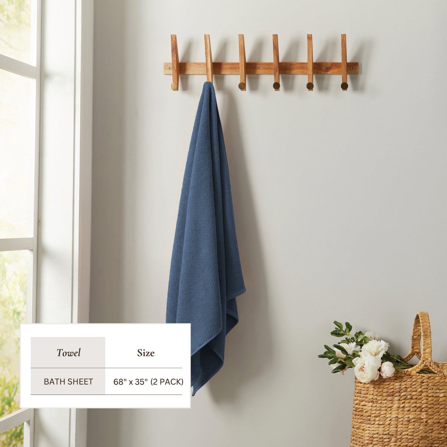 Cotton Textured Bath Towel Set