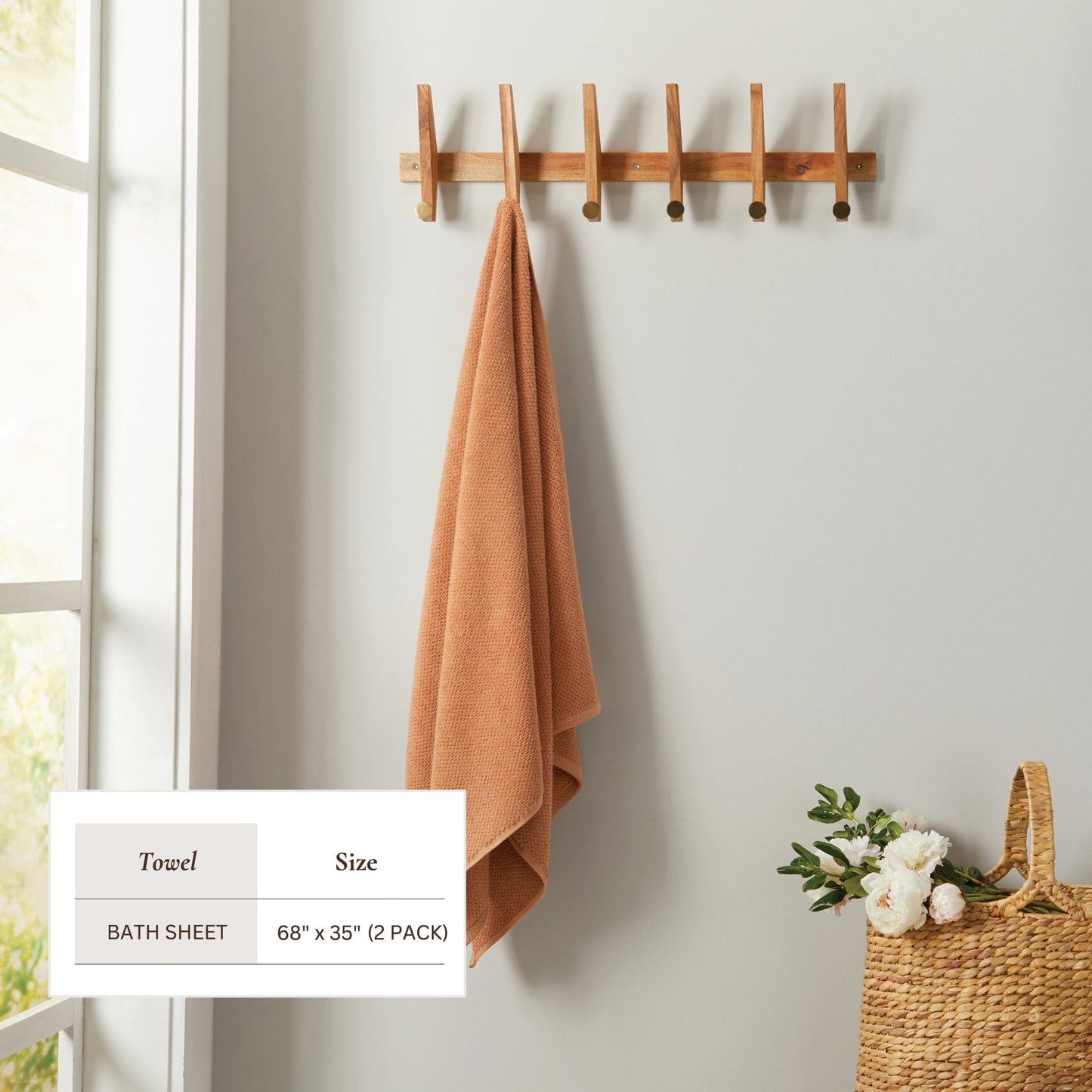 Cotton Textured Bath Towel Set